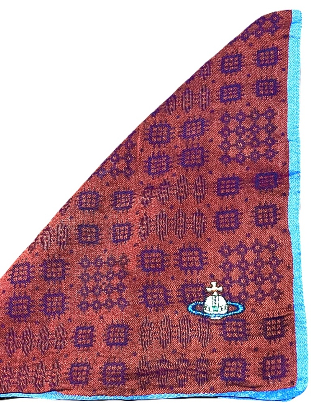 Vivienne Westwood Orb logo pocket square